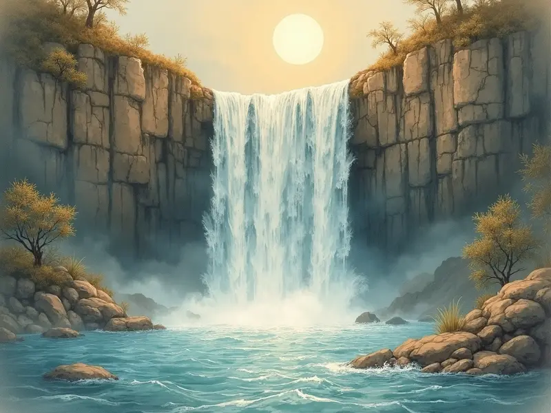 꿈 삽화: 폭포